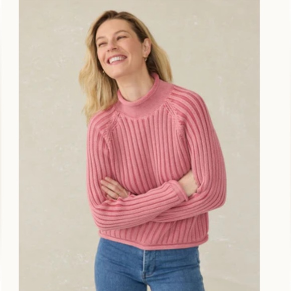 Faherty Sweaters - Faherty Sunwashed Cotton Rollneck Sweater